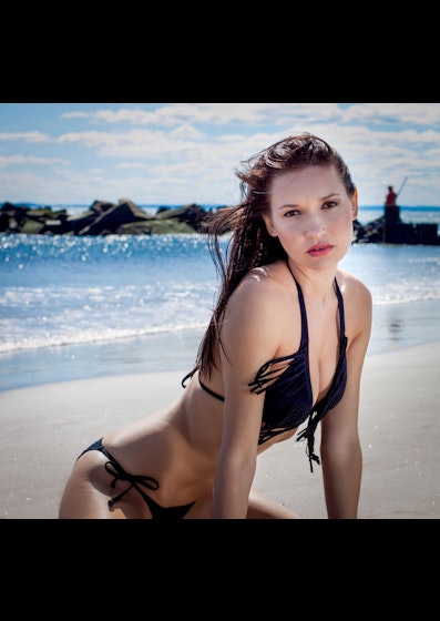 Model Ivanna Briz at Coney Island